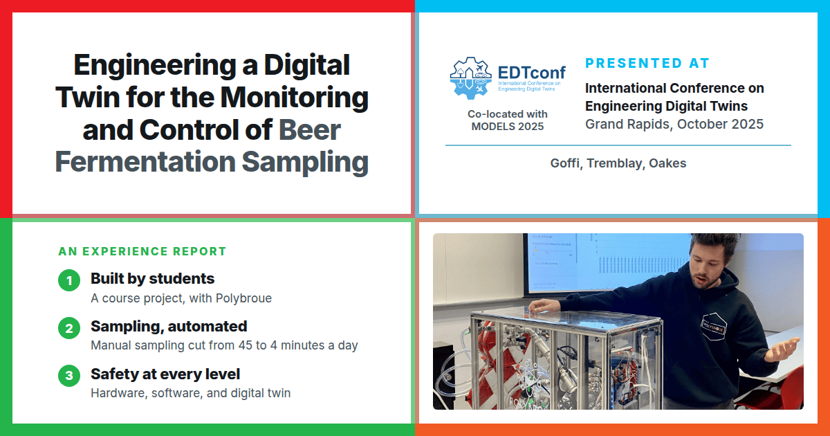 A Safety-Critical Digital Twin for Beer Fermentation